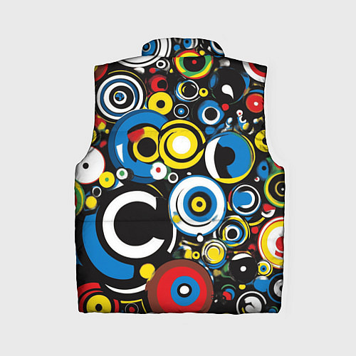 Женский жилет Абстракция геометрическая / 3D-Черный – фото 2