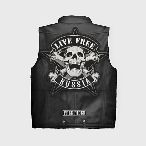 Женский жилет Косуха байкерская с нашивками / 3D-Черный – фото 2