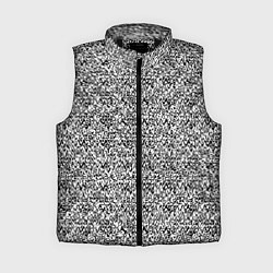 Женский жилет Чёрно-белый текстурный