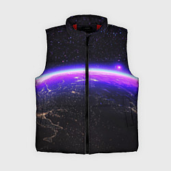 Женский жилет Планета и неоновое свечение