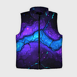 Женский жилет Синяя звездная полоса в плите текстура