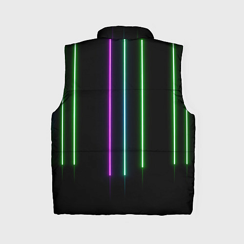 Женский жилет Neon stripes / 3D-Черный – фото 2