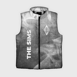 Женский жилет The Sims - grey gradient вертикально, цвет: 3D-черный