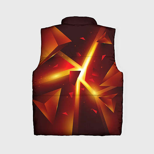 Женский жилет Трехмерный взрыв неоновых плит абстракция / 3D-Черный – фото 2
