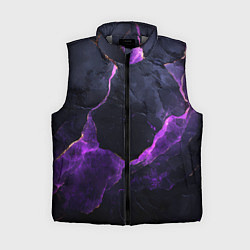 Женский жилет Фиолетово-черная объемная текстура