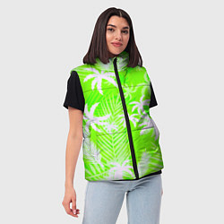 Женский жилет Кислотные тропики, цвет: 3D-черный — фото 2