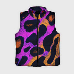 Женский жилет Неоновый леопардовый узор