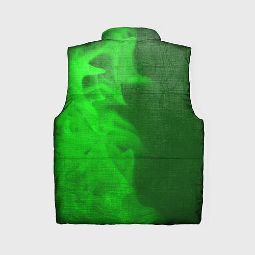 Женский жилет Cyberpunk 2077 - green gradient по-вертикали / 3D-Черный – фото 2