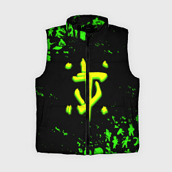 Женский жилет Doom x fallout кислотное лого, цвет: 3D-черный