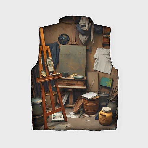 Женский жилет Мастерская художника / 3D-Светло-серый – фото 2