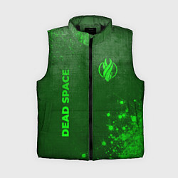 Женский жилет Dead Space - green gradient вертикально, цвет: 3D-черный