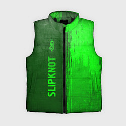 Женский жилет Slipknot - green gradient по-вертикали, цвет: 3D-черный