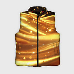 Женский жилет Золотая ткань с блестками
