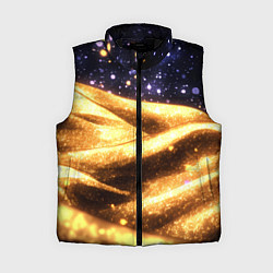 Женский жилет Золотая текстура и синее небо