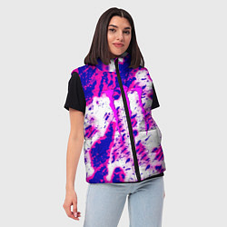 Женский жилет Monster energy краски гранж, цвет: 3D-черный — фото 2