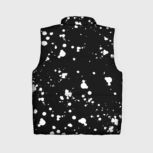 Женский жилет Doom белые краски всплеск / 3D-Черный – фото 2