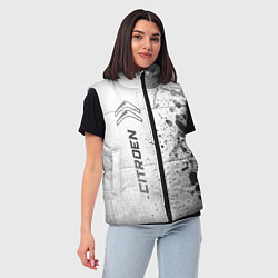 Женский жилет Citroen - white gradient по-вертикали, цвет: 3D-черный — фото 2