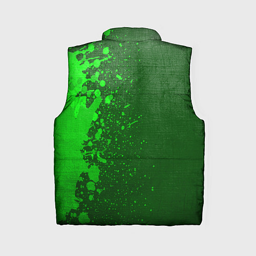 Женский жилет Nirvana - green gradient по-вертикали / 3D-Черный – фото 2