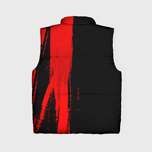 Женский жилет Hoffenheim - red gradient по-вертикали / 3D-Черный – фото 2