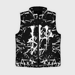 Женский жилет Monster energy белые штрихи краско, цвет: 3D-светло-серый