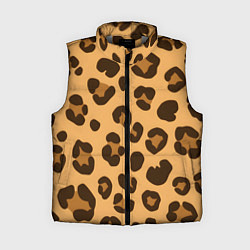 Женский жилет Коричневые пятна леопарда