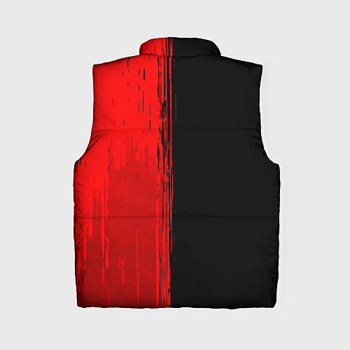 Женский жилет Король и Шут - red gradient по-вертикали / 3D-Черный – фото 2