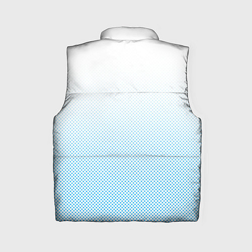 Женский жилет Sport бело-голубой текстурный / 3D-Светло-серый – фото 2