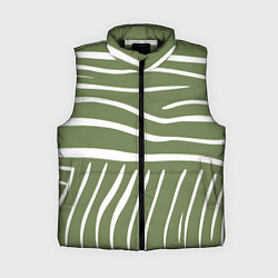 Женский жилет Полоски зеленой зебры