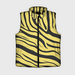 Женский жилет Светлый тигровый паттерн, цвет: 3D-черный