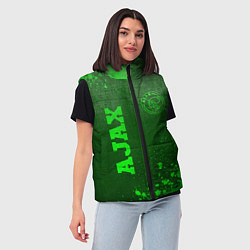 Женский жилет Ajax - green gradient вертикально, цвет: 3D-черный — фото 2