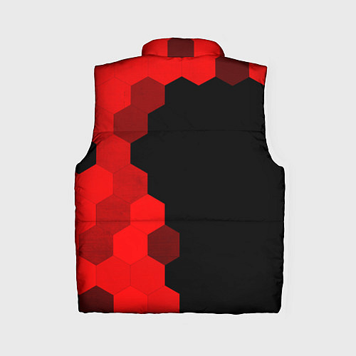 Женский жилет Jaguar - red gradient по-вертикали / 3D-Черный – фото 2