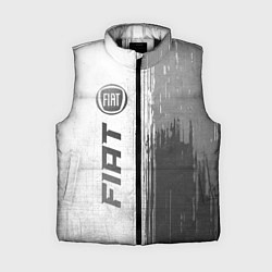 Женский жилет Fiat - white gradient по-вертикали, цвет: 3D-черный