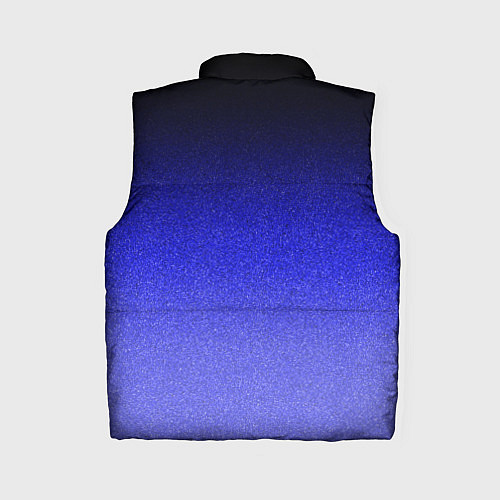 Женский жилет Градиент индиго из чёрно в синий текстура крошка / 3D-Черный – фото 2