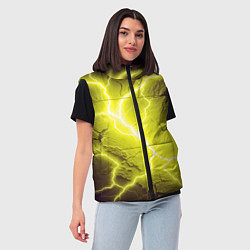 Женский жилет Color yellow black, цвет: 3D-черный — фото 2