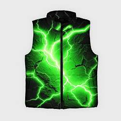 Женский жилет Color green black