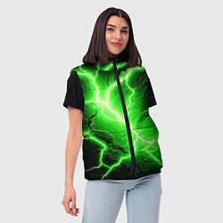 Женский жилет Color green black, цвет: 3D-черный — фото 2