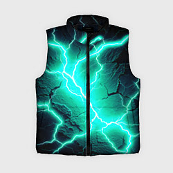 Женский жилет Color light blue black, цвет: 3D-черный