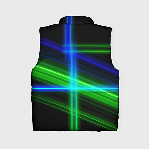 Женский жилет Color blue black green / 3D-Черный – фото 2