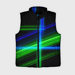 Женский жилет Color blue black green, цвет: 3D-черный