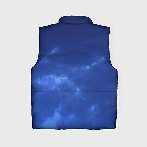 Женский жилет Темный синий тучи на небе / 3D-Черный – фото 2