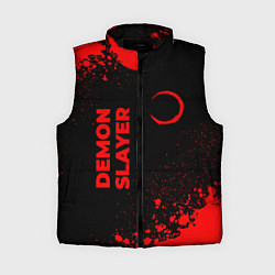 Женский жилет Demon Slayer - red gradient вертикально