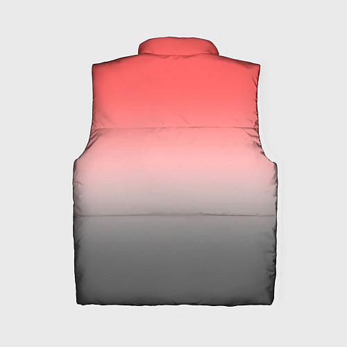Женский жилет Бледный красно-серый градиент / 3D-Черный – фото 2