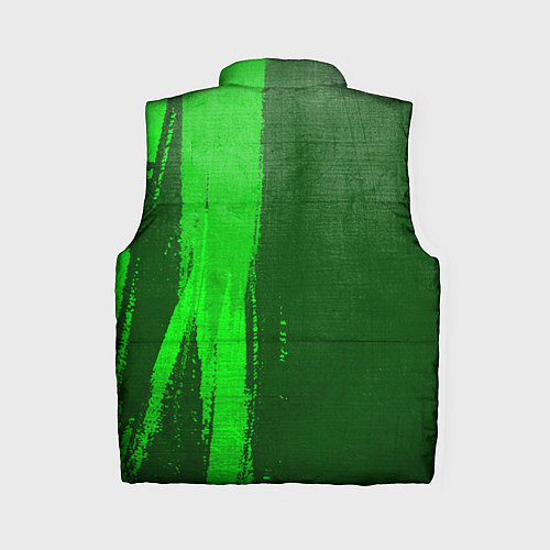 Женский жилет Asking Alexandria - green gradient по-вертикали / 3D-Черный – фото 2