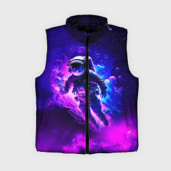 Женский жилет Космонавт в неоновых облаках