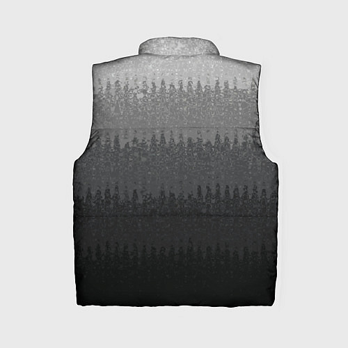 Женский жилет Градиент полосами тёмно-серый графитовый / 3D-Черный – фото 2