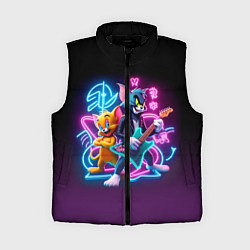 Женский жилет Гитарист Том и вокалист Джерри - неоновое свечение