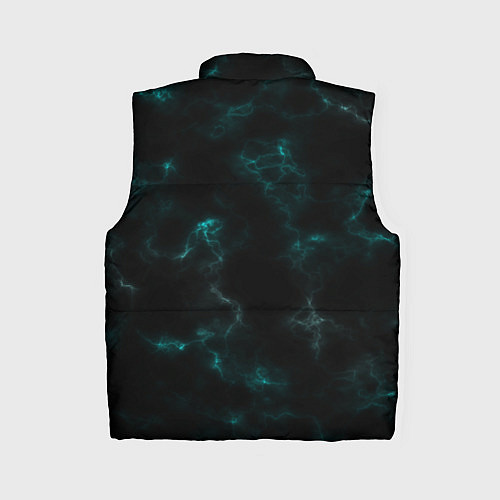Женский жилет Color black turquoise / 3D-Черный – фото 2