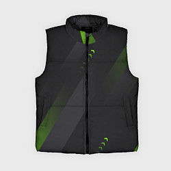 Женский жилет Color black green, цвет: 3D-черный