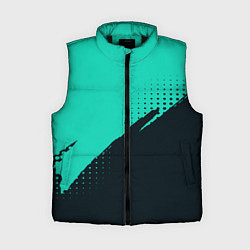 Женский жилет Color black light blue, цвет: 3D-черный