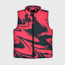 Женский жилет Color black red